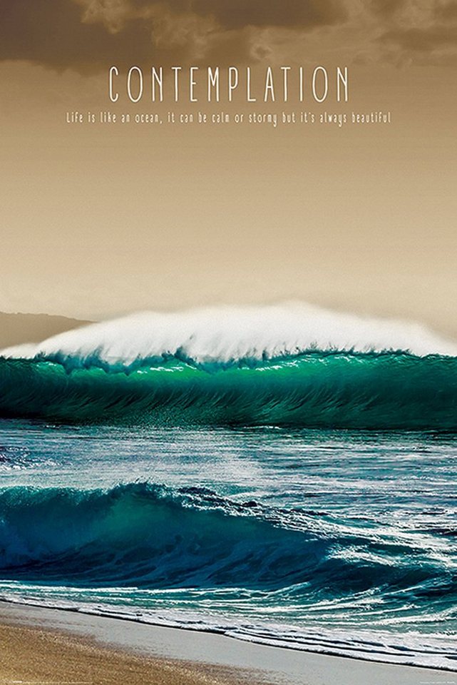 PYRAMID Poster Contemplation Poster Ocean 61 x 91,5 cm von PYRAMID