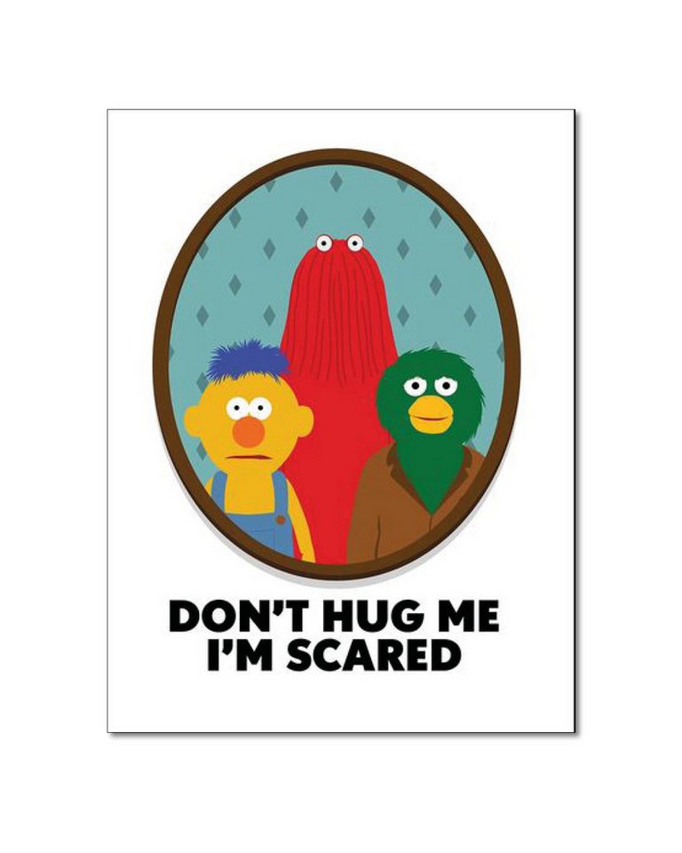 PYRAMID Poster Don't Hug Me I'm Scared Kunstdruck 30 x 40 cm von PYRAMID