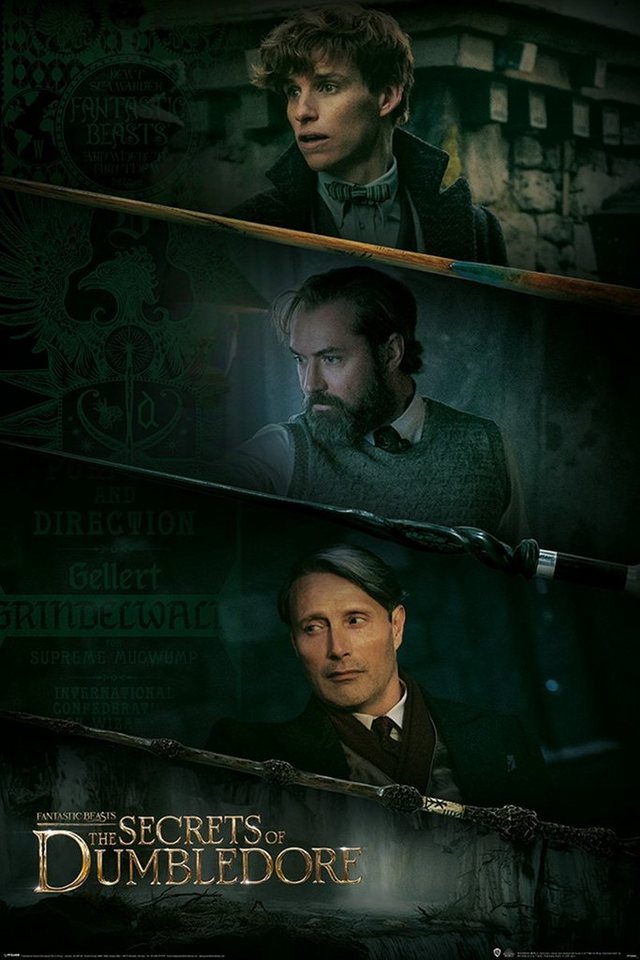 PYRAMID Poster Fantastic Beasts Poster Three Wands, Mads Mikkelsen 61 x von PYRAMID