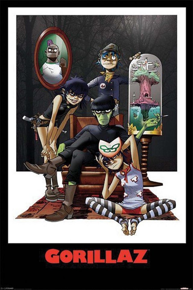 PYRAMID Poster Gorillaz Poster 61 x 91,5 cm von PYRAMID