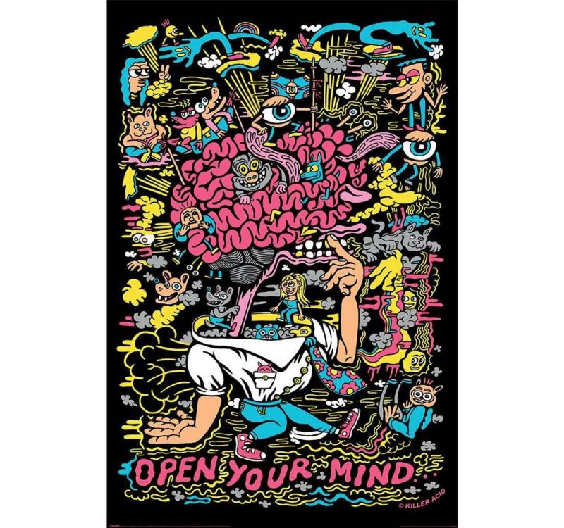 PYRAMID Poster Killer Acid Poster Open Your Mind - A Psychedelic Journey 61 von PYRAMID