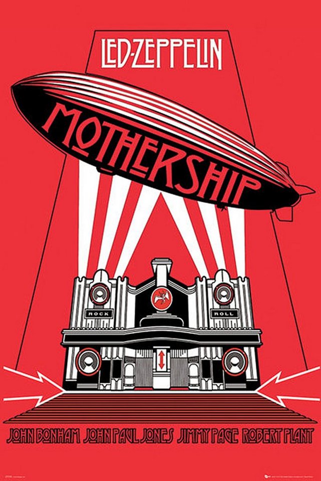 PYRAMID Poster Led Zeppelin Poster Mothership 61 x 91,5 cm von PYRAMID