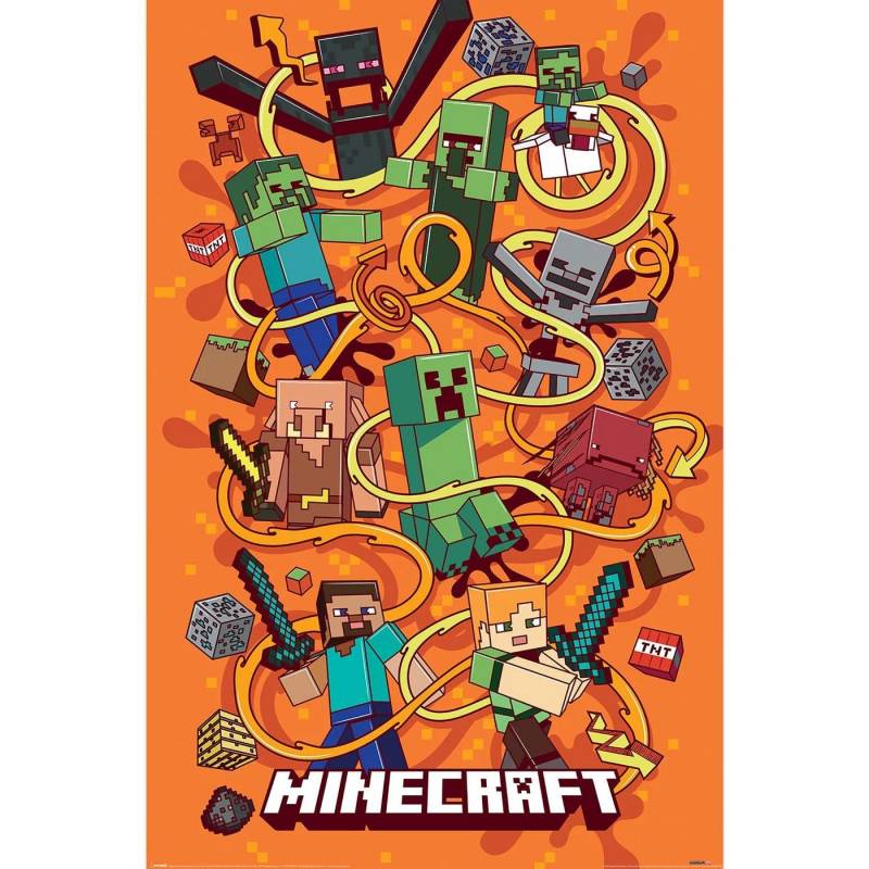 PYRAMID Poster Minecraft Poster Funtage Montage 61 x 91,5 cm PYRAMID Poster Minecraft Poster Funtage Montage 61 x 91,5 cm von PYRAMID