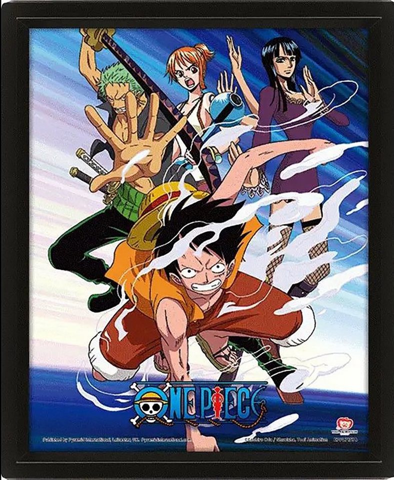 PYRAMID Poster One Piece 3D Poster Straw Hat Pirates Assault 20 x 25 cm von PYRAMID
