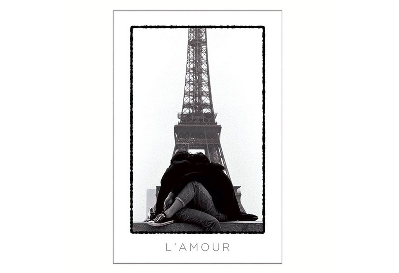 PYRAMID Poster Paris Eiffelturm L'Amour Poster 61 x 91,5 cm von PYRAMID