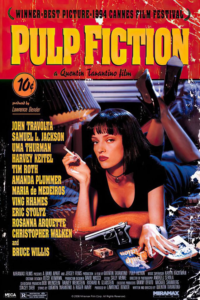 PYRAMID Poster Pulp Fiction Poster 61 x 91,5 cm von PYRAMID