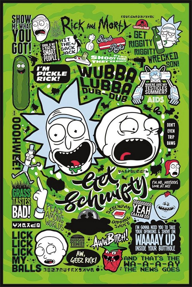 PYRAMID Poster Rick and Morty Poster Quotes 2 61 x 91,5 cm von PYRAMID