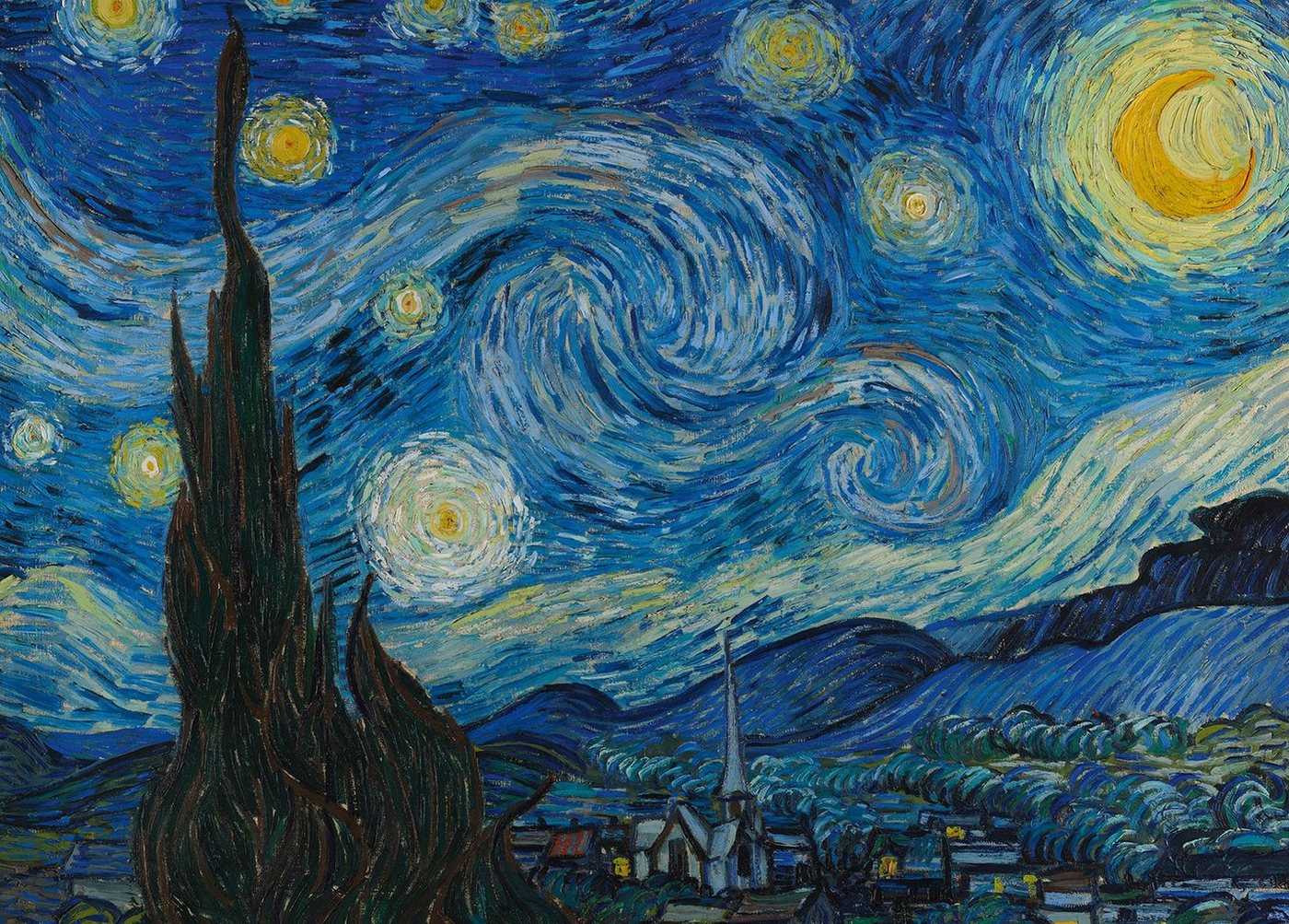 PYRAMID Poster Riesenposter Vincent Van Gogh Kunstdruck The Starry Night von PYRAMID