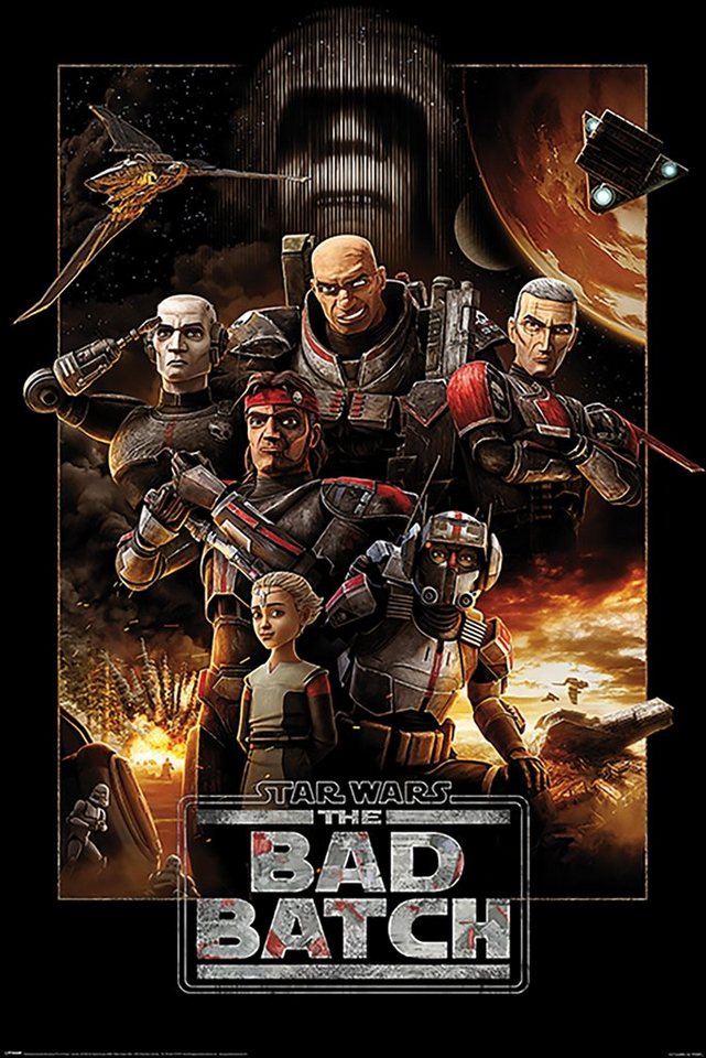 PYRAMID Poster Star Wars The Bad Batch Poster The Clone Wars Sequel 61 x 91,5 cm von PYRAMID