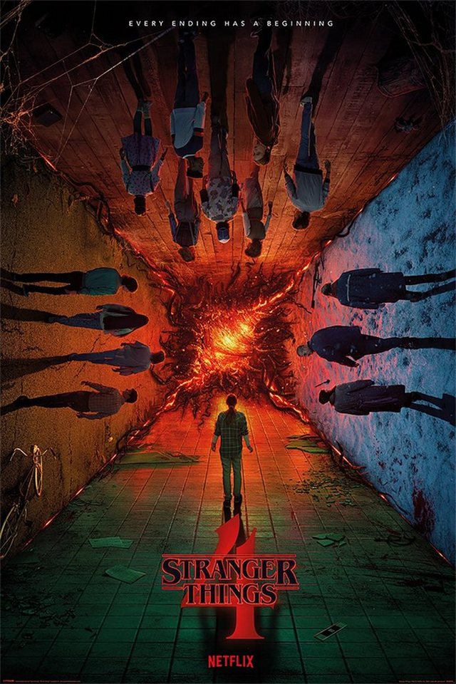 PYRAMID Poster Stranger Things 4 Poster Every Ending Has A Beginning 61 x 91,5 cm von PYRAMID