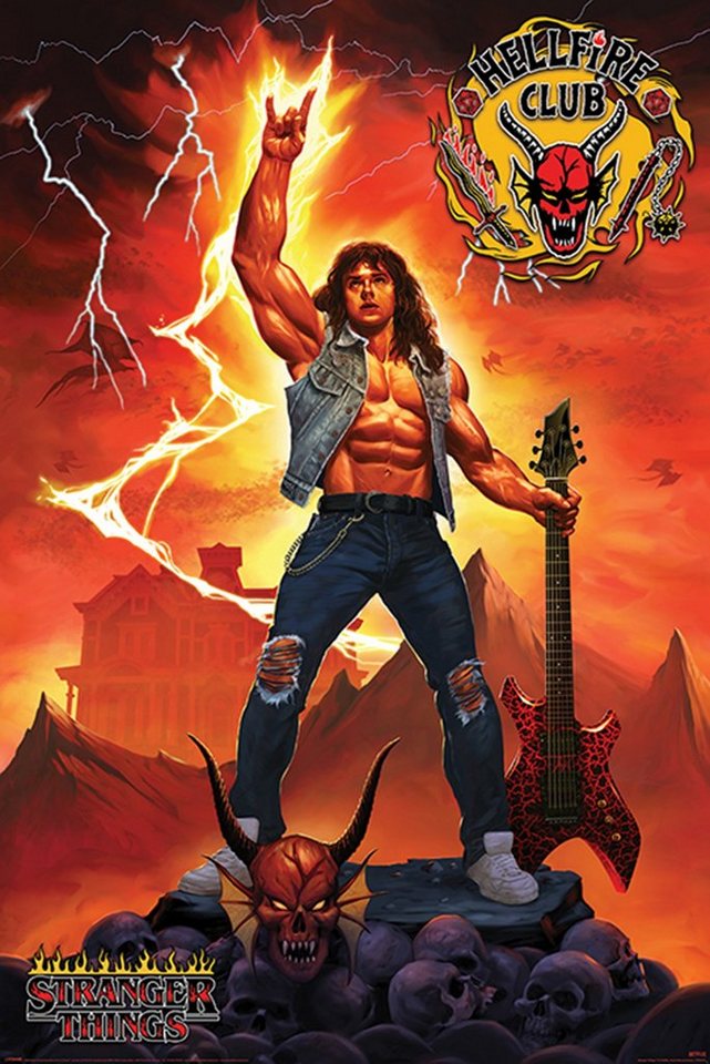 PYRAMID Poster Stranger Things 4 Poster Hellfire Club Rock God 61 x 91,5 cm PYRAMID Poster Stranger Things 4 Poster Hellfire Club Rock God 61 x 91,5 cm von PYRAMID