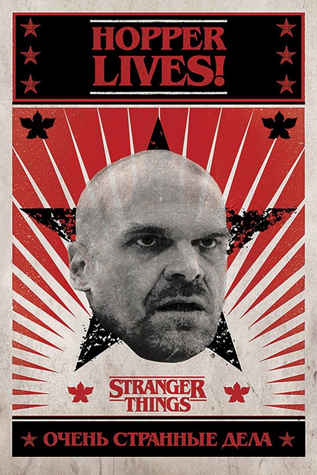 PYRAMID Poster Stranger Things Poster Hopper Lives! 61 x 91,5 cm von PYRAMID