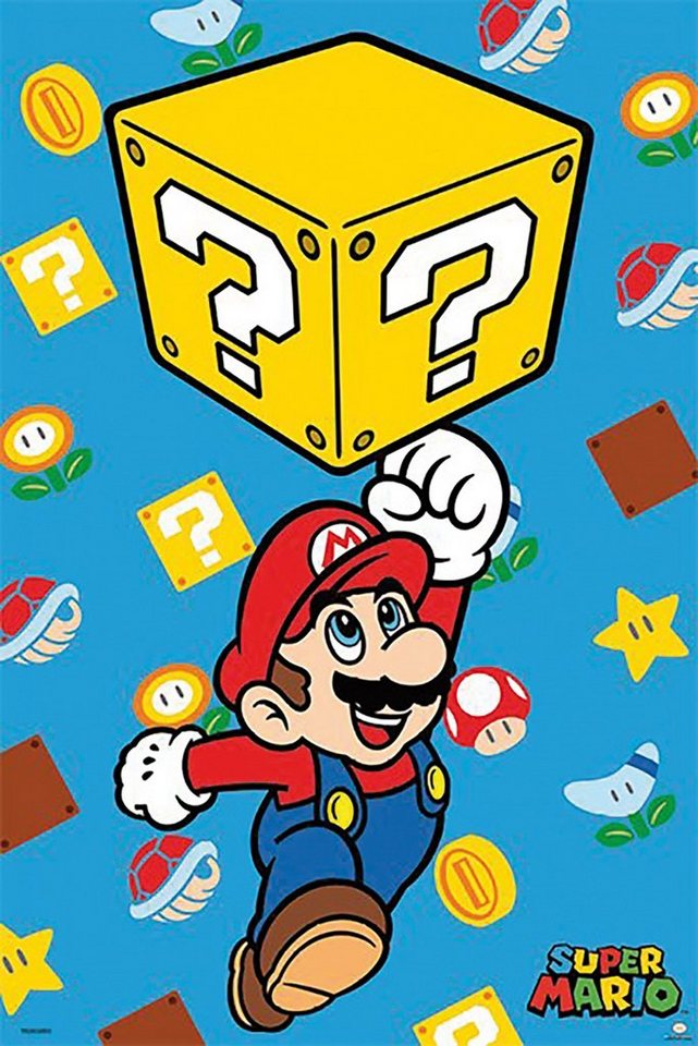 PYRAMID Poster Super Mario Poster Block Jump 61 x 91,5 cm von PYRAMID