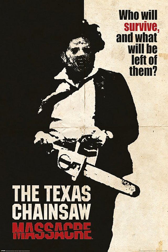 PYRAMID Poster Texas Chainsaw Massacre Poster Who Will Survive? 61 x 91,5 cm PYRAMID Poster Texas Chainsaw Massacre Poster Who Will Survive? 61 x 91,5 cm von PYRAMID