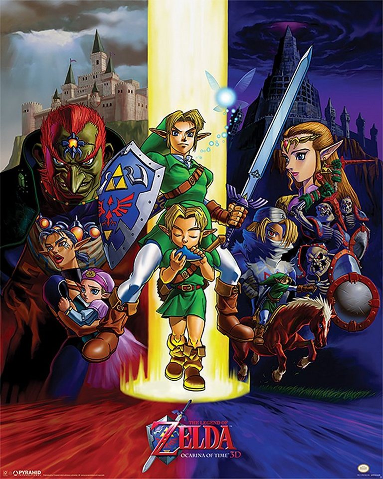 PYRAMID Poster The Legend of Zelda Kunstdruck Ocarina Of Time 40 x 50 cm von PYRAMID