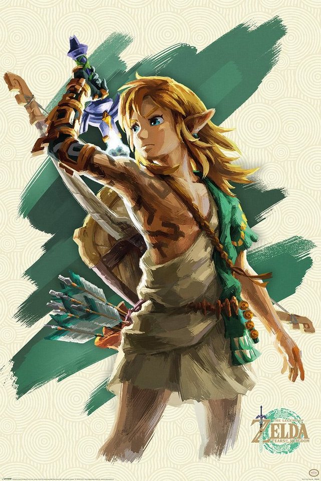 PYRAMID Poster The Legend of Zelda Tears of the Kingdom Poster Link 61 x 91,5 cm von PYRAMID