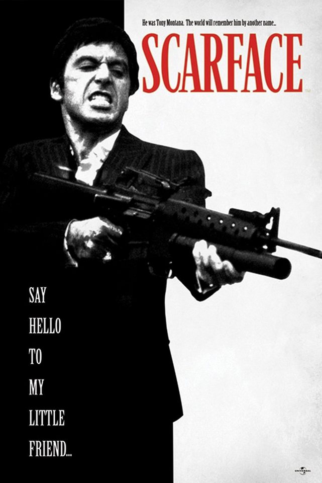 PYRAMID Poster Scarface Poster Al Pacino Say Hello To My Little Friend 68,6 von PYRAMID