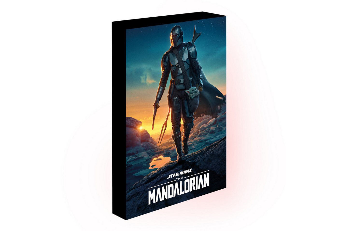 PYRAMID Stehlampe The Mandalorian Light Up Canvas Bild Nightfall von PYRAMID