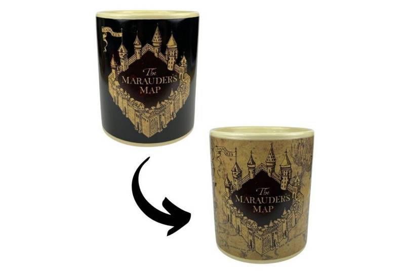 PYRAMID Tasse Harry Potter Marauders Map Kaffeebecher mit Wärmeeffekt von PYRAMID