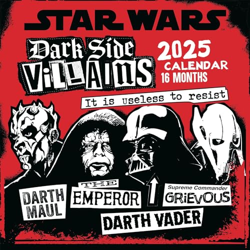 Star Wars Villains 2025 30X30 Broschürenkalender von PYRAMID