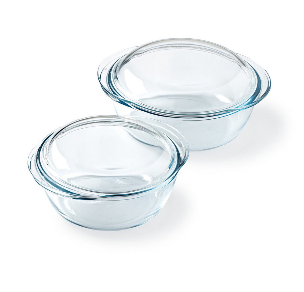 PYREX Auflaufform Pyrex 4 in 1 Kasserollen-Set rund 3,0 l – 2-teilig, Made in France, 4-in-1-Funktion PYREX Auflaufform Pyrex 4 in 1 Kasserollen-Set rund 3,0 l – 2-teilig, Made in France, 4-in-1-Funktion von PYREX