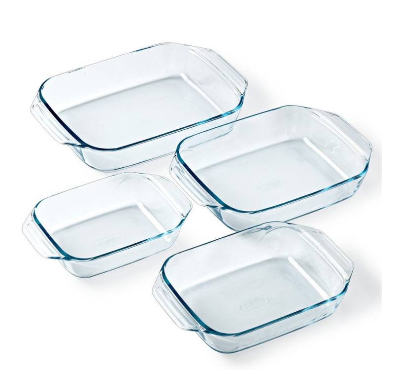 PYREX Auflaufform Pyrex Let’s Share Auflaufformen-Set 4-tlg rechteckig von PYREX