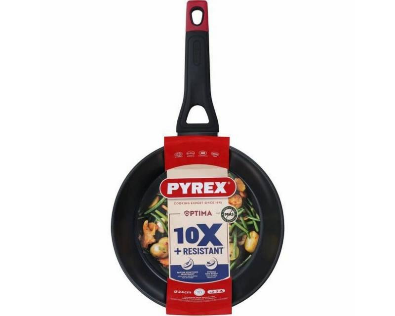 PYREX Bratpfanne Pfanne Pyrex Schwarz Rot Aluminium PYREX Bratpfanne Pfanne Pyrex Schwarz Rot Aluminium von PYREX