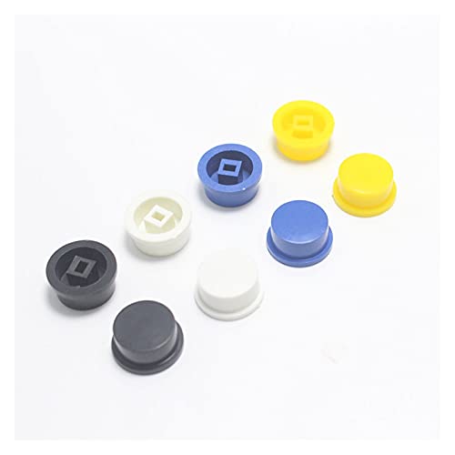Mikroschalter 20 Stück Micro Tactile Push Button Switch Cap Fit for 5,8 * 5,8 mm 7 * 7 mm 8 * 8 mm 8,5 * 8,5 mm selbstsichernde Schalter (Farbe: Rot) MYQZHOU (Color : Blue) von PYRJLMYQ