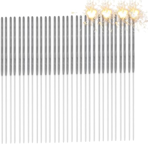 100x Wunderkerzen 17 cm Sternspritzer für Jugendlichen & Kinder - für Partys & Hochzeit & Geburtstag - Geburtstagskerzen - Silvester (100x) von PYROHELD