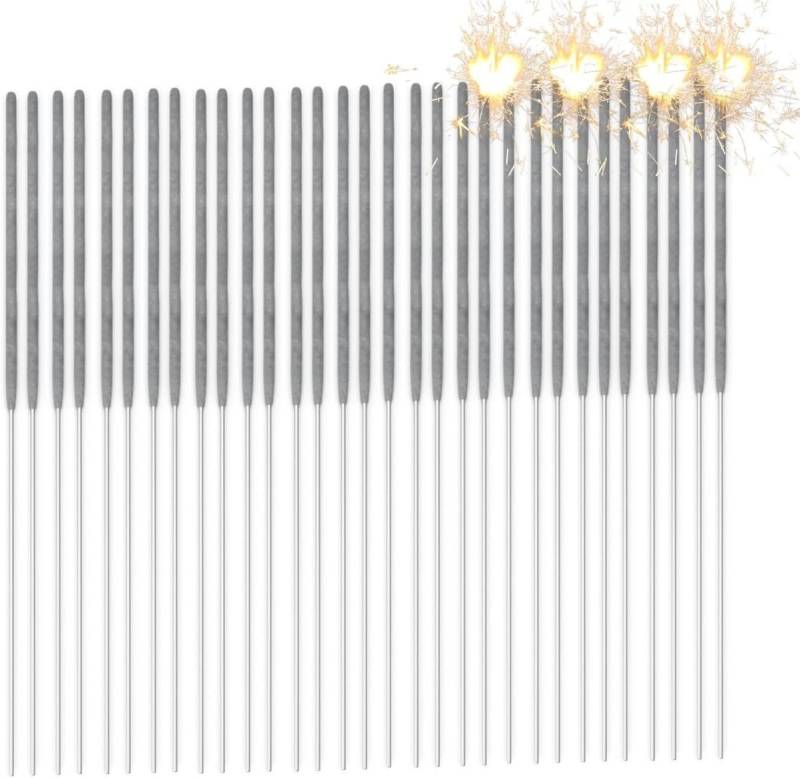 PYROHELD Geburtstagskerze Wunderkerzen - Sternspritzer 17 cm - Silvester - Jugendfeuerwerk (Set, 100-tlg) von PYROHELD