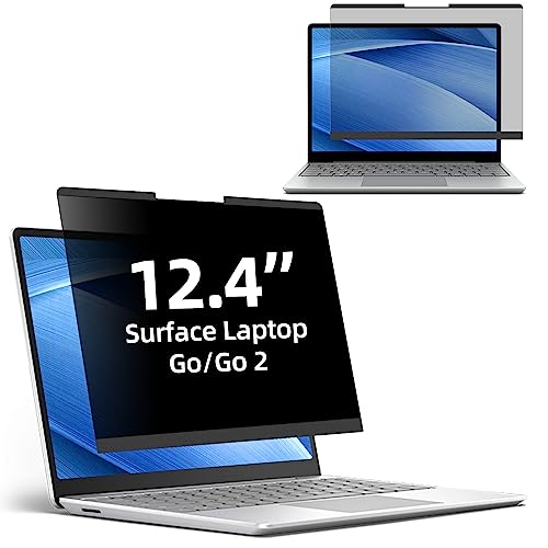 PYS 12,4 Zoll Surface Privacy Screen Protector Magnetischer abnehmbarer Sichtschutzfilter für Surface Laptop Go 2 von PYS