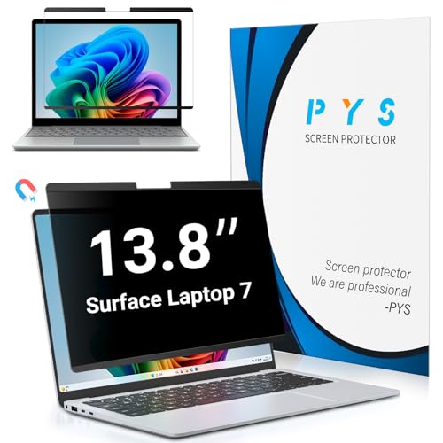 PYS Magnetischer Sichtschutz für Microsoft Surface Laptop 7 13,8 Zoll - Anti-Spy, Matte Oberfläche, blendfreie Displayschutzfolie, Blaulichtfilter, einfach anzubringen und zu entfernen, Kratzfest PYS Magnetischer Sichtschutz für Microsoft Surface Laptop 7 13,8 Zoll - Anti-Spy, Matte Oberfläche, blendfreie Displayschutzfolie, Blaulichtfilter, einfach anzubringen und zu entfernen, Kratzfest von PYS