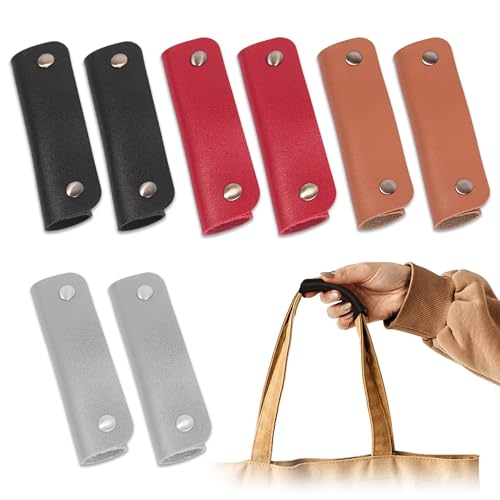 PYSEOSISE Leder Handtaschengriff-Hülle, 8 Stück Handtaschengriffe, Griffschutz Sattel Griff Leder Wrap Cover Taschen Zubehör für Einkaufstasche Reisetasche Koffer Tragetasche PYSEOSISE Leder Handtaschengriff-Hülle, 8 Stück Handtaschengriffe, Griffschutz Sattel Griff Leder Wrap Cover Taschen Zubehör für Einkaufstasche Reisetasche Koffer Tragetasche von PYSEOSISE