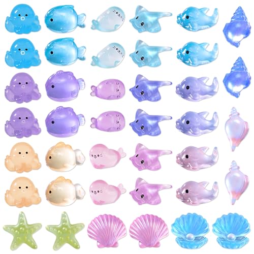 PYSEOSISE Mini Figuren Ozean, 40 Stück Miniatur Meerestiere, Harz Ozean Tiere Figuren Niedliche Mini Harz Tier für DIY Aquarium Fischbecken Miniatur Landschaftsgärten Dekoration PYSEOSISE Mini Figuren Ozean, 40 Stück Miniatur Meerestiere, Harz Ozean Tiere Figuren Niedliche Mini Harz Tier für DIY Aquarium Fischbecken Miniatur Landschaftsgärten Dekoration von PYSEOSISE