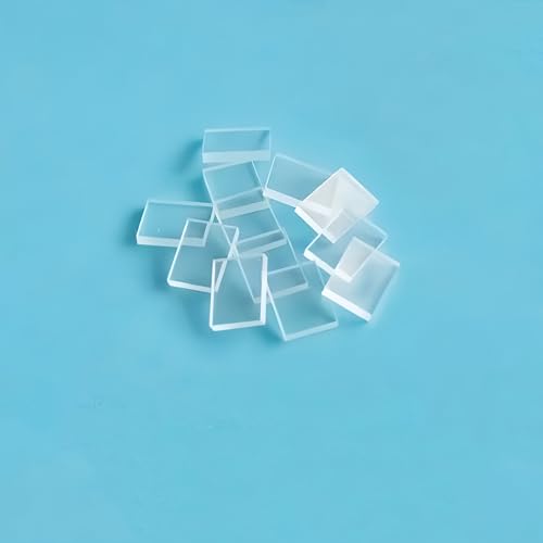 10 Stück transparente Aluminiumoxid-Keramikplatten – AI2O3-Substratchips for wissenschaftliche Forschung und Experimente(10x10x1mm double-sided) von PYSyansu