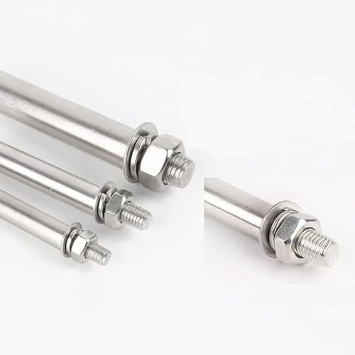 304 Edelstahl-Spreizbolzen for Beton und Mauerwerk, M10×60 mm bis M10×200 mm, 5er-Pack(M10x150mm) von PYSyansu