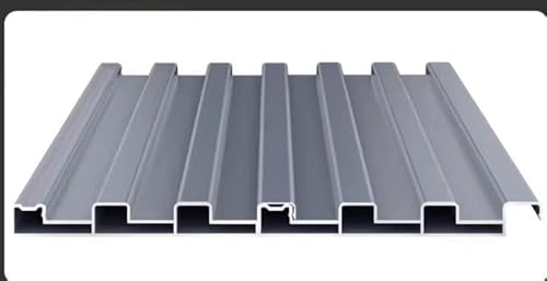 4 Stück graue Aluminium-Dachverkleidungsplatten for Schuppen und Pavillons – isoliert, wasserdicht und einfach zu installieren(110cm 4PCS) von PYSyansu