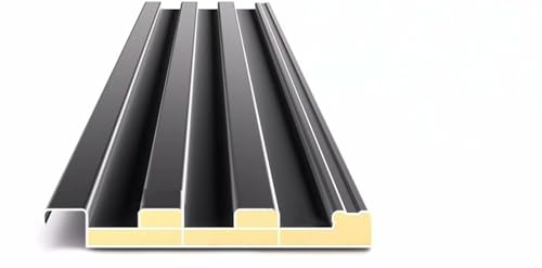6er-Pack isolierte Aluminium-Dachplatten – Wellblech-Dachplatten for Garten und Gewächshaus, grau(80cm) von PYSyansu