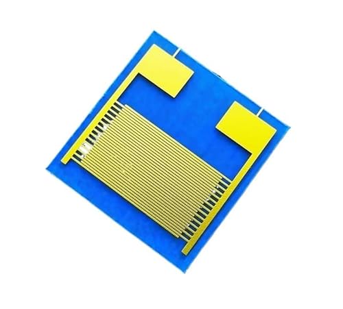 Flexible PET-Interdigitated-Gold-Elektroden IDE for Gesundheitsanwendungen Gassensoren - Anpassbarer Kondensatorchip 10 mm x 10 mm(20PCS) von PYSyansu