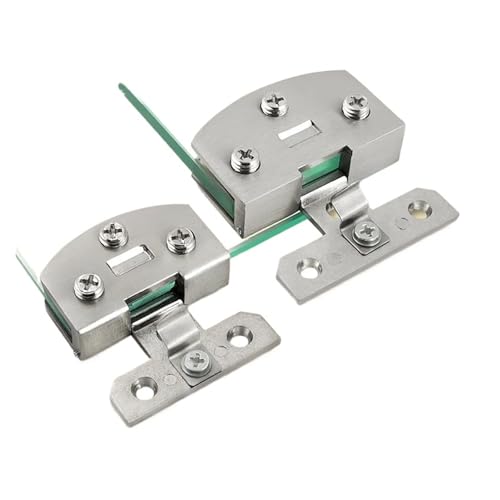 Glastürscharnier for Weinvitrine – Soft-Close-Ersatzscharniere mit Befestigungsschrauben (2er-Pack)(Small Silver Arc) von PYSyansu
