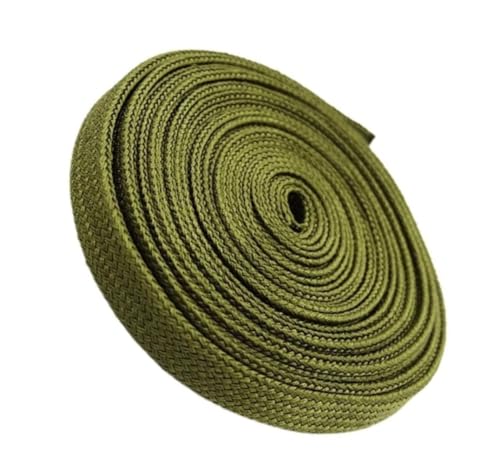 50 m Lange, grüne, geflochtene Kabelhülle aus Baumwolle – hochdichte, isolierte Verschraubung for Schutz von Kabeln im privaten und industriellen Bereich(2.5mm) von PYSyansu