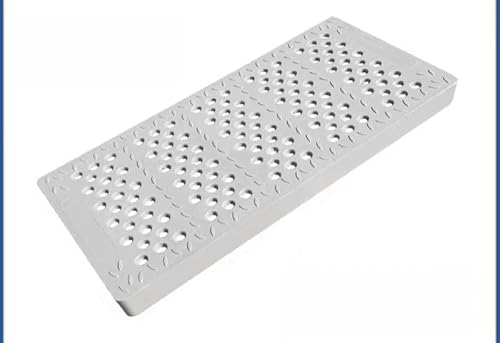 PYSyansu Abnehmbare Abdeckplatte for Gartenentwässerungsgitter – einfach zu schneiden und zu installieren, rostfreies Fiberglas, 10 mm Entwässerungslöcher,(L50cm X W45cm X H3cm) von PYSyansu