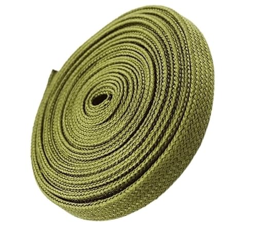 PYSyansu Hochdichter, geflochtener Kabelschlauch aus grüner Baumwolle – 40 m erweiterbarer, isolierter Kabelstrang for den Schutz zu Hause und in der Industrie(16mm) von PYSyansu