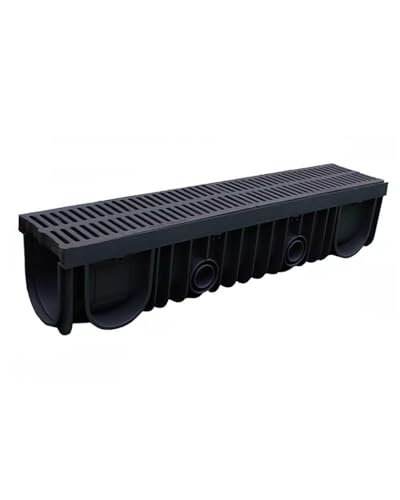 PYSyansu Langlebige Garten-Entwässerungsgitter – Hochfester Kunststoff-Dachrinnen-Grabenumleiter for effizientes Wassermanagement(100x25x25cm) von PYSyansu