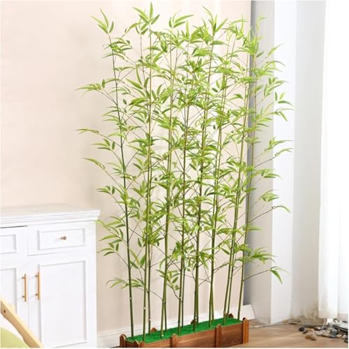 PYSyansu Lebensechter künstlicher Bambusbaum – Grüne Dekoration for drinnen und draußen for Haus, Büro und Garten(90cm Base-16 Pole 1.2mH) von PYSyansu