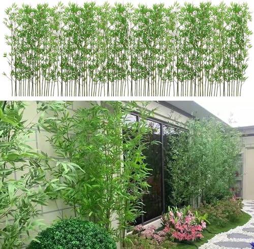 PYSyansu Realistische künstliche Bambuspflanzen for die Innen- und Außendekoration – perfekt for die Landschaftsgestaltung zu Hause und im Büro(1.5m Tall 100 Pack) von PYSyansu