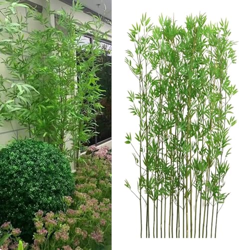 PYSyansu Realistische künstliche Bambuspflanzen for die Innen- und Außendekoration – perfekt for die Landschaftsgestaltung zu Hause und im Büro(1.5m Tall 20 Pack) von PYSyansu