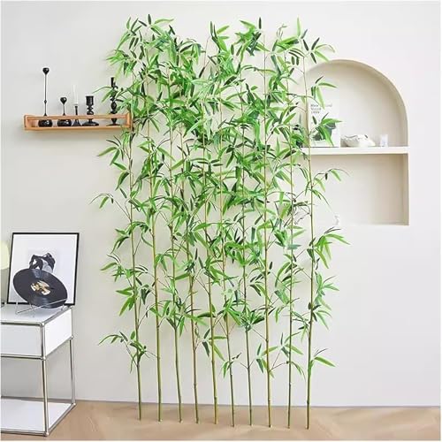 PYSyansu Realistische künstliche Bambuspflanzen for die Innen- und Außendekoration – perfekt for die Landschaftsgestaltung zu Hause und im Büro(1.8mTall 10 Pack) von PYSyansu