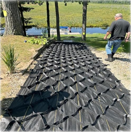 PYSyansu Slope Yard Geo Grid 2" Höhe - Gittersteine ​​zur Einfahrtsstabilisierung, for den privaten und gewerblichen Gebrauch(23x29ft/7x9m W x L) von PYSyansu