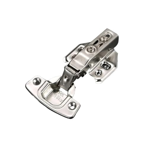 Sanft schließende hydraulische Türscharniere for Schränke – 1 Stück voll überlappendes Clip-On-Scharnier, kein Bohren erforderlich(No Cover) von PYSyansu